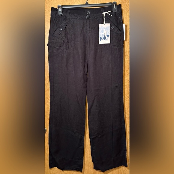 NWT Jolt wide leg black pants juniors size 9 - Picture 2 of 8